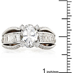 Platinum/ 18k Gold 3 1/4ct TDW Diamond Ring (G-J, VS1,VS2-SI2)