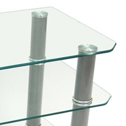 Contemporary 42 inch Glass TV Stand