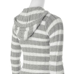 Ci Sono by Adi Junior's Cable Knit Hooded Sweater