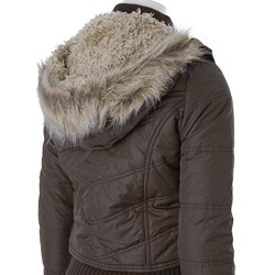 Ci Sono by Adi Quilted Embellished Hood Jacket