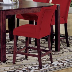 Parson Cranberry Red Counter Height Chair (Set of 2)