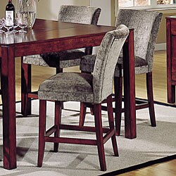 Parson Cherry Olive Polyester Fabric Chair (Set of 2)