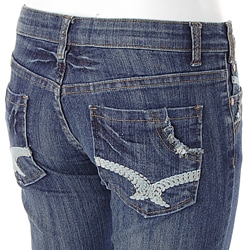 Smash Junior's Vintage Distressed Flair Jeans