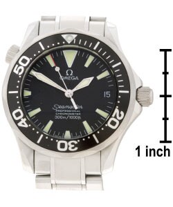 Omega Black Dial Stainless Steel Seamaster Watch