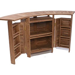 Tri-fold Teak Bar