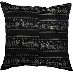 Decorative Gold and Black 'Royal Horses' Pillow Sham