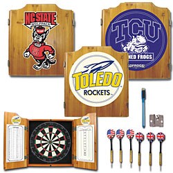 NCAA College Logo Dart Cabinet Set