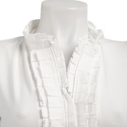 August Silk Women's Ruffle-front Top