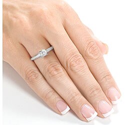 14k Gold 3/4ct TDW Princess Diamond Solitaire Engagement Ring