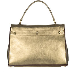 YSL Muse Two Gold Satchel