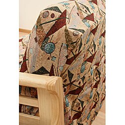 Full-size Mardi Gras Skirted Futon Slipcover 