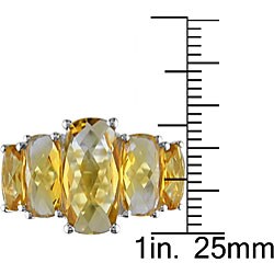 Sterling Silver and Citrine Ring