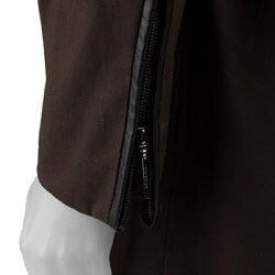 Via Spiga Women's Faux Leather Trim Raincoat