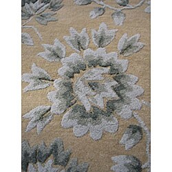Hand Tufted Beige Wool Rug (8' x 11')