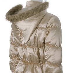 Everyday Brand Junior's Plush Trim Quilted Jacket