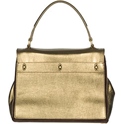 Yves Saint Laurent Small 'Muse Two' Gold Tote