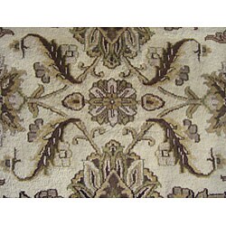 Indo Mahal Ivory Wool Rug (9' x 12')