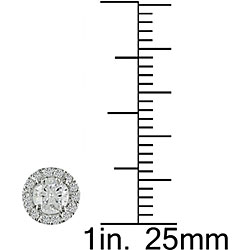 14k White Gold 3/4ct TDW Diamond Earrings (HIJ, I1-I2)