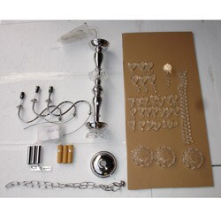 Chrome 3-light Crystal Chandelier