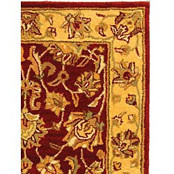 Handmade Heritage Kerman Red/ Gold Wool Runner (2'3 x 4')