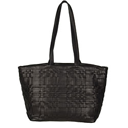 Prada Small Black Woven Nappa Leather Tote