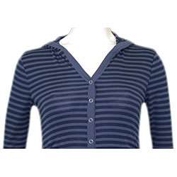 Savvy Junior's Hooded Blue Stripe Jacket