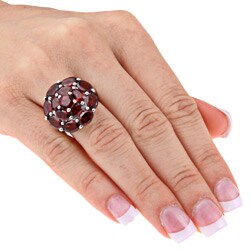Sterling Silver Garnet Ring