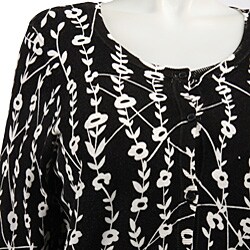 Joseph A. Women's Plus Size 3/4-sleeve Cardigan