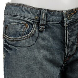 FINAL SALE Odyn Women's 'Agent Blu' Slim Bootcut Jeans