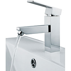 Vigo Flat-handle Faucet with Chrome Finish
