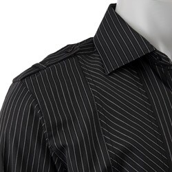 Unlimited Men's Pinstripe Printed Back Shirt