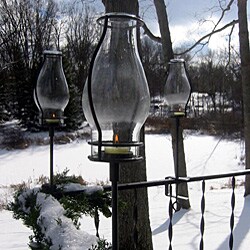 Pewter Love Bracket Torches (Set of 2)