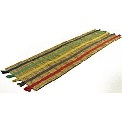 Indian Fair Trade Hand-woven Grass Runner (1'1x4')