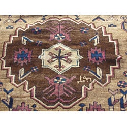 Persian Bakhtiari Brown/ Orange Rug (5'1 x7'9)