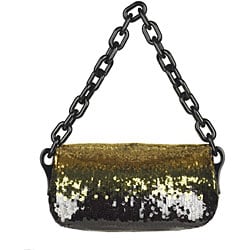 Prada \u0026#39;Paillette\u0026#39; Sequined Shoulder Bag - 11944321 - Overstock.com ...