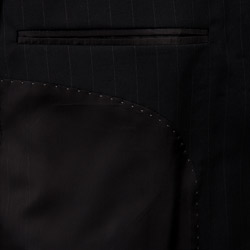 Haspel Men's Navy Pinstripe Wool Two-button Suit