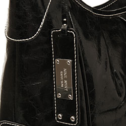 Nine West Medium Crackled Glazed Hobo Bag