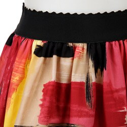 FINAL SALE Necessary Objects Elastic Waist Print Skirt
