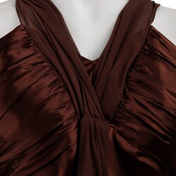 Donna Ricco Women's Plus Size Chiffon Convertible Dress