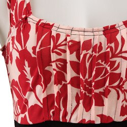 FINAL SALE Voile Women's Floral Ruffle Trim Dress