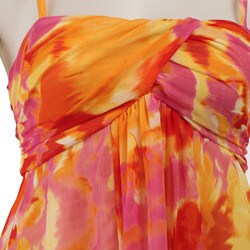 Evan Picone Women's Spaghetti Strap Chiffon Dress