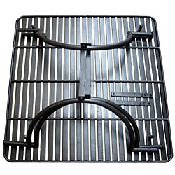 Wrought Iron Square Folding Pewter-color Patio Table