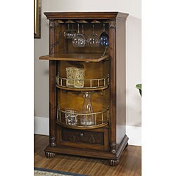 Hand-painted Brown Wine Accent Chest 
