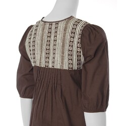 Funky People Women's Print-detailed Pintucked Blouse