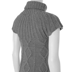 Pura Vida Junior's Cable Knit Turtleneck Sweater