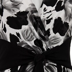 Connected Apparel Women's Flower Print Dress