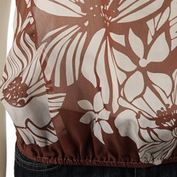 FINAL SALE Renee C. Women's Printed Boatneck Top