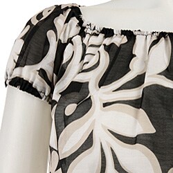 Renee C. Women's Printed Boatneck Shirt