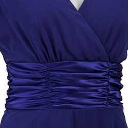 Connected Apparel Women's Short-sleeve Chiffon Dress