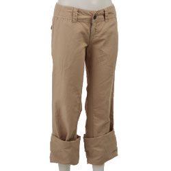 FINAL SALE James Perse Women's Linen Roll-up Pants